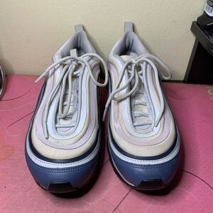 Nike Blue and White Sneakers with Air Cushioning